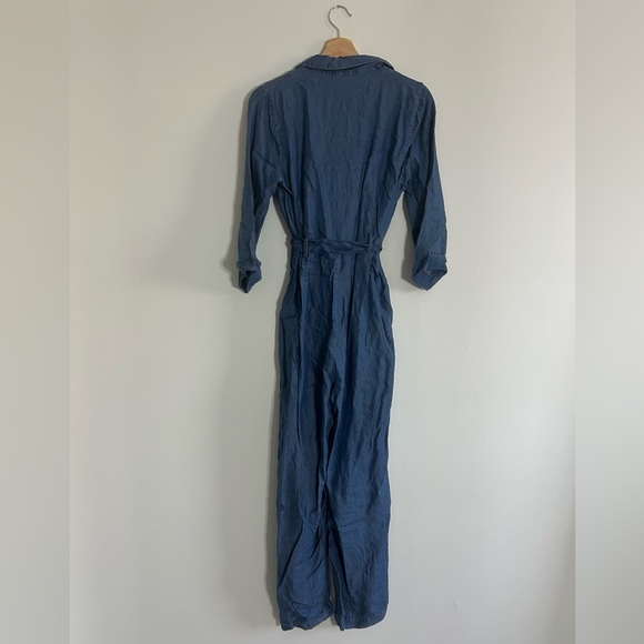 Chambray Tie-Waist Jumpsuit - Picture 4 of 5